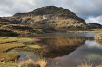 Linda paisagem no Parque Nacional Cajas, na região de Cuenca, no Equador